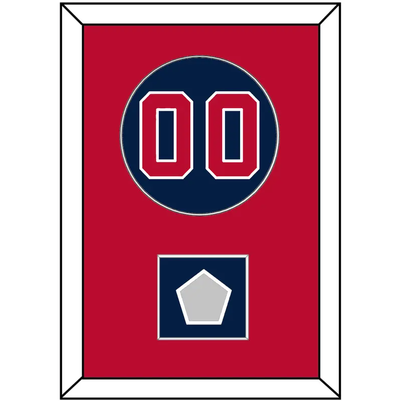 Washington Number & World Series Champions Patch - Alternate Blue - Single Mat 2