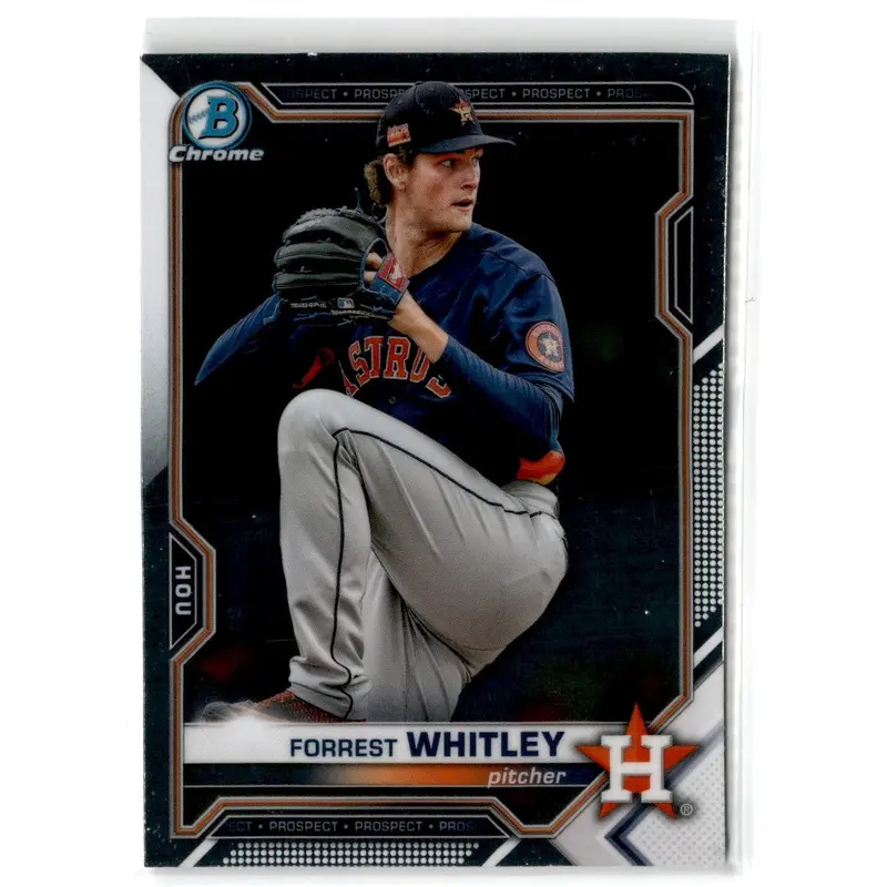 2021 Bowman Chrome Prospects Atomic Refractor Forrest Whitley #BCP-9