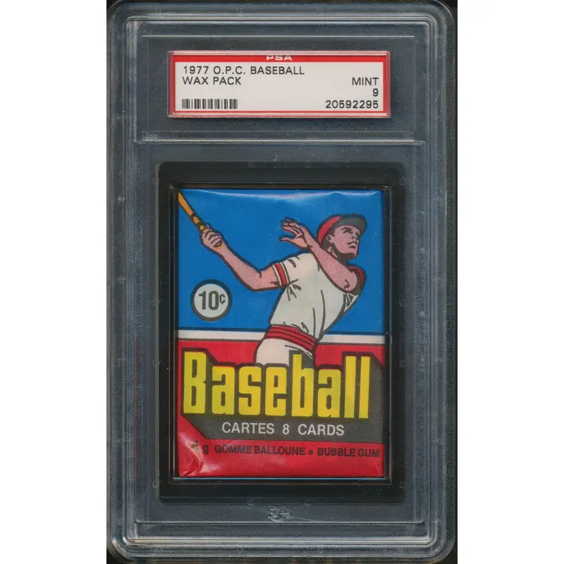 1977 OPC O-Pee-Chee Baseball Unopened Wax Pack PSA 9