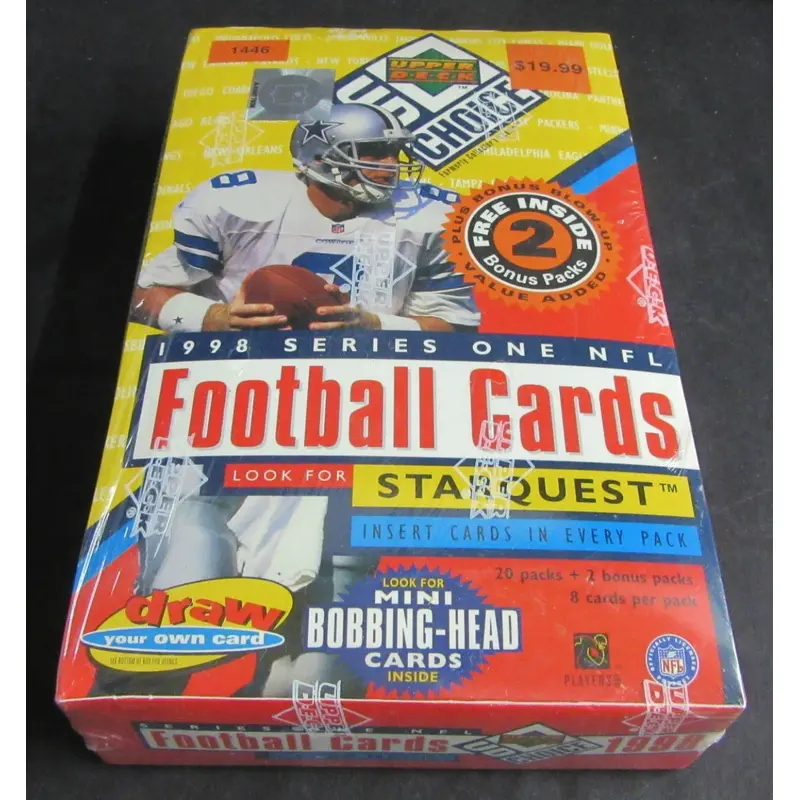 1998 Upper Deck UD Choice Football Series 1 Blaster Box (22/8)