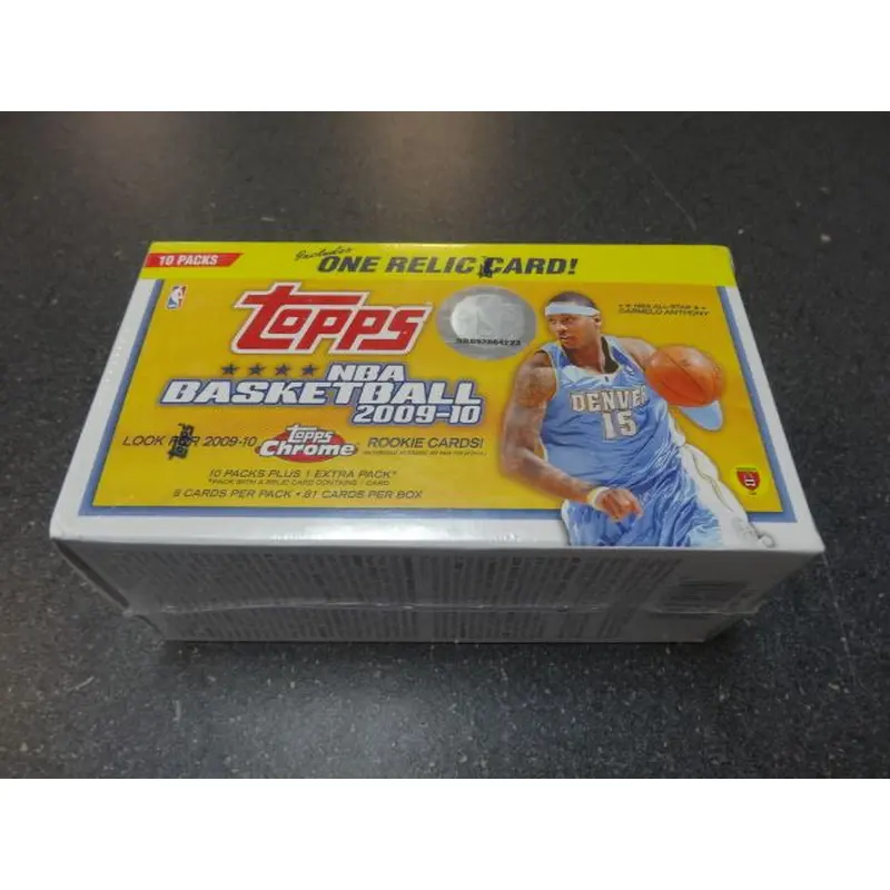 2009/10 Topps Basketball Blaster Box (10/8 plus relic card)