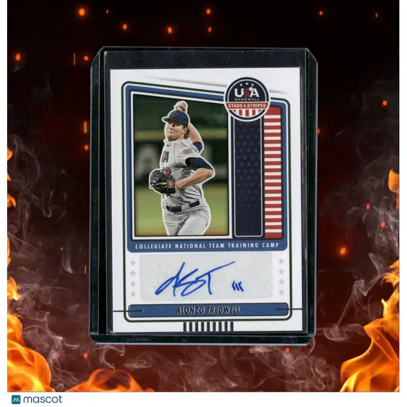 2023 Panini USA Stars & Stripes Alonzo Tredwell Collegiate Traning Camp Auto