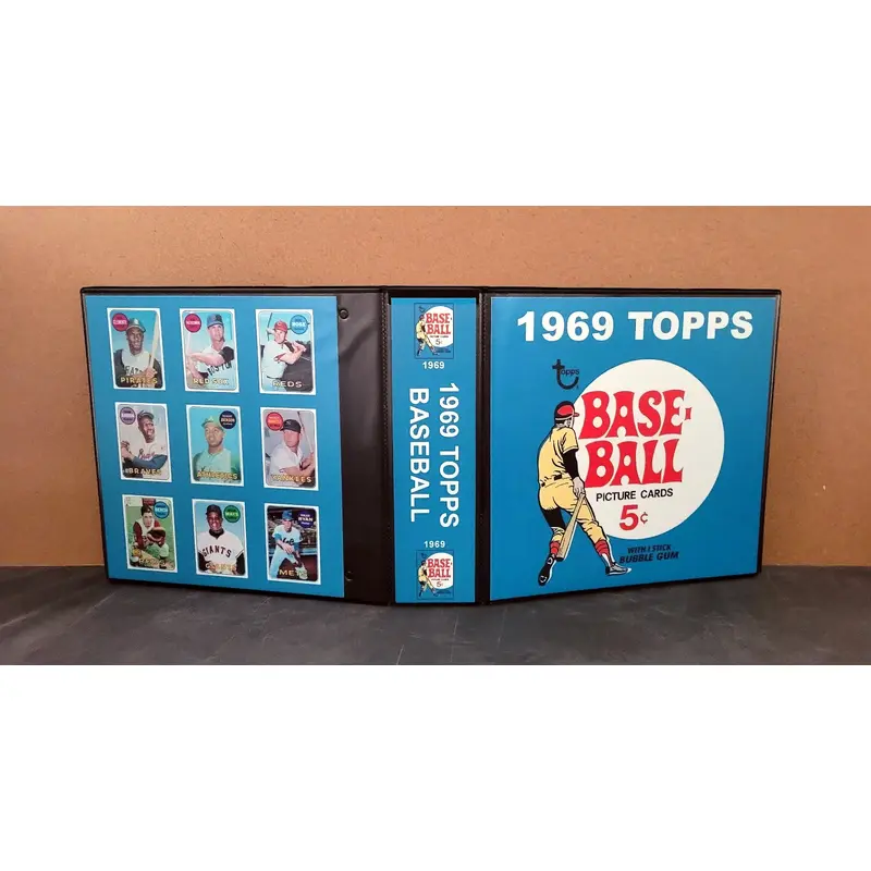 1969 Topps Baseball Cards Custom Made Album Binder 3 Sizes - 3540