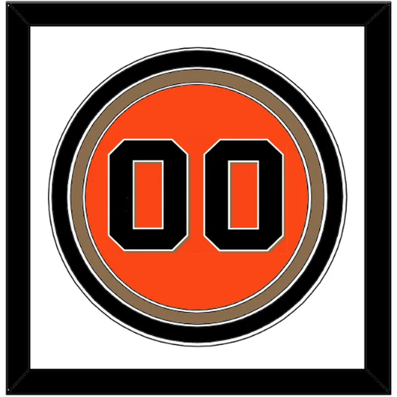 San Francisco Number - Alternate Orange - Triple Mat 1