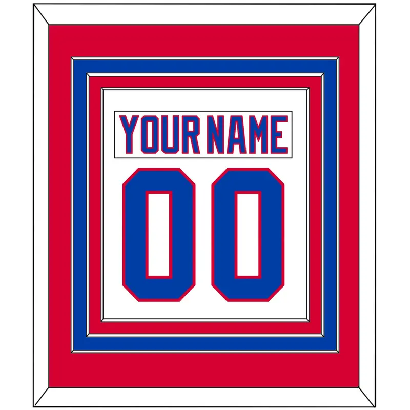 Washington Nameplate & Number (Back) Combined - 2011 Winter Classic White - Triple Mat 2