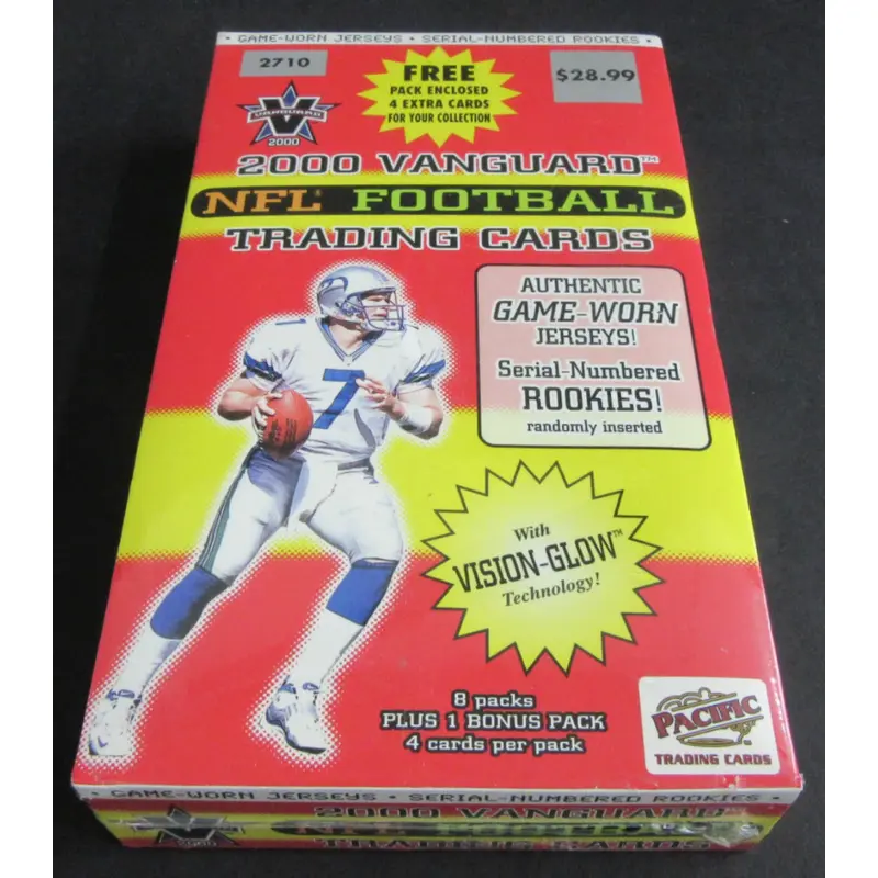 2000 Pacific Vanguard Football Blaster Box (9/4)