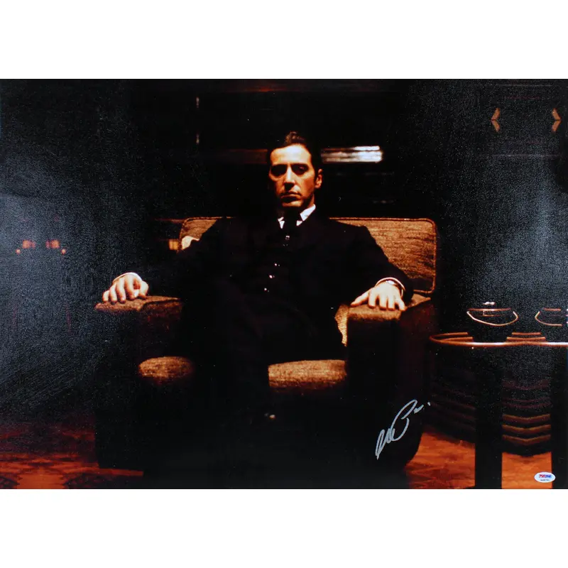 Al Pacino The Godfather Authentic Signed 20x28 Canvas PSA/DNA Itp #4A98783