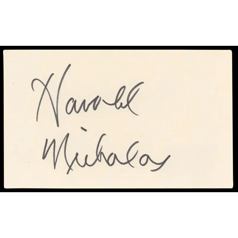Harold Nicholas Down Argentine Way Authentic Signed 3x5 Index Card BAS #BL98893
