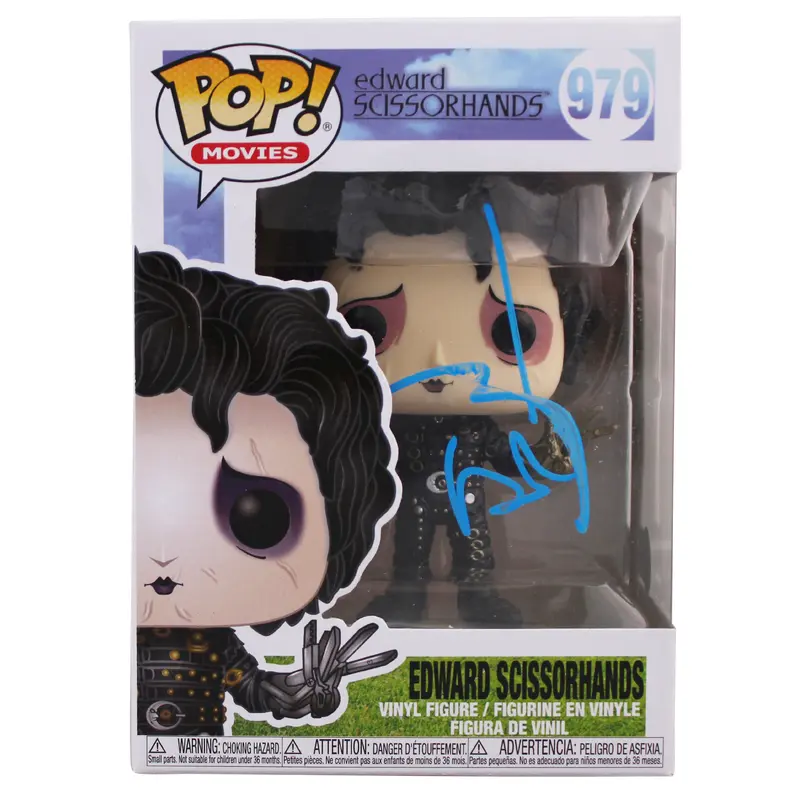 Johnny Depp Edward Scissorhands Signed #979 Funko Pop Vinyl Figure BAS #BK12127