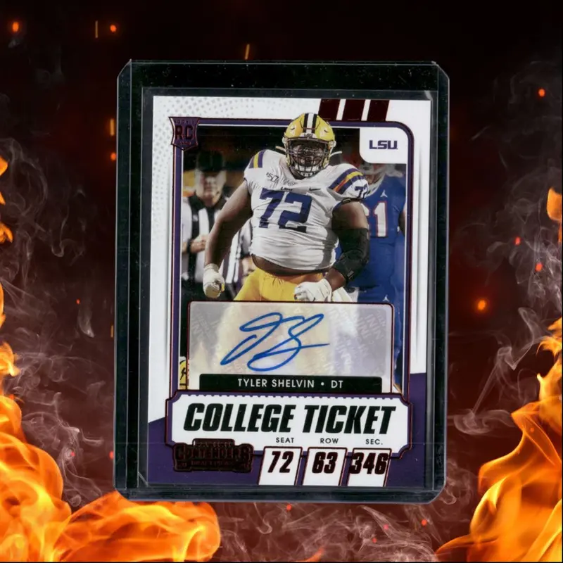 2021 Panini Contenders Draft Picks Tyler Shelvin Rookie Auto #202