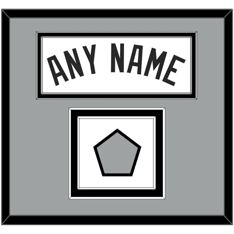 San Antonio Name & Champions Banner Patch - Home White (1989-2002) - Double Mat 3