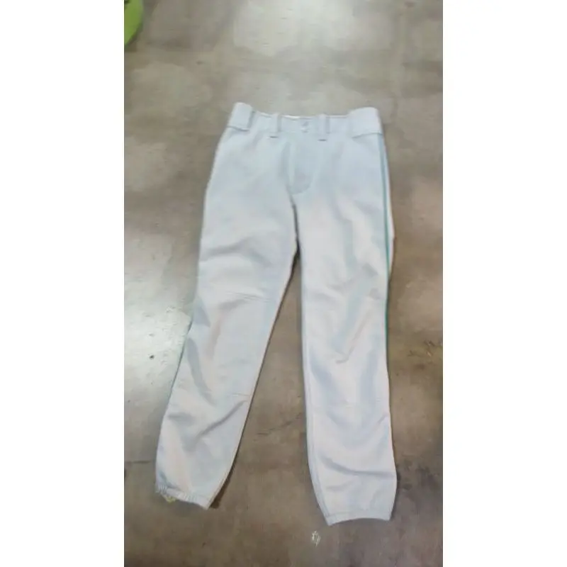 Used Mizuno Eleastic Bottoms Baseball Pants Size YXXL (30-32) Gray