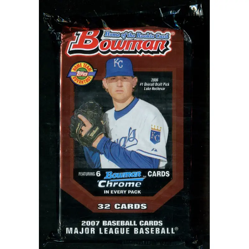 2007 Bowman Baseball Unopened Jumbo Pack (HTA) (32)