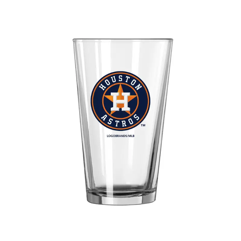 Houston Astros 16oz Satin Etch Pint Glass