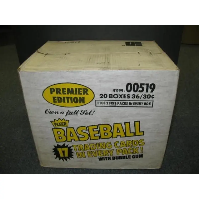 1981 Fleer Baseball Unopened Wax Case (20 Box) (Authenticate)
