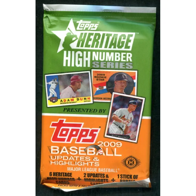 2009 Topps Heritage Baseball Unopened High Number Series Pack (Hobby) (8)