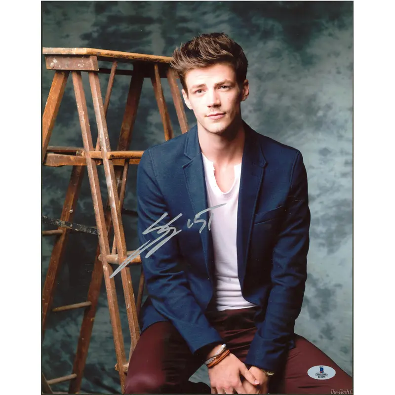 Grant Gustin The Flash Authentic Signed 11x14 Photo Autographed BAS #B12075