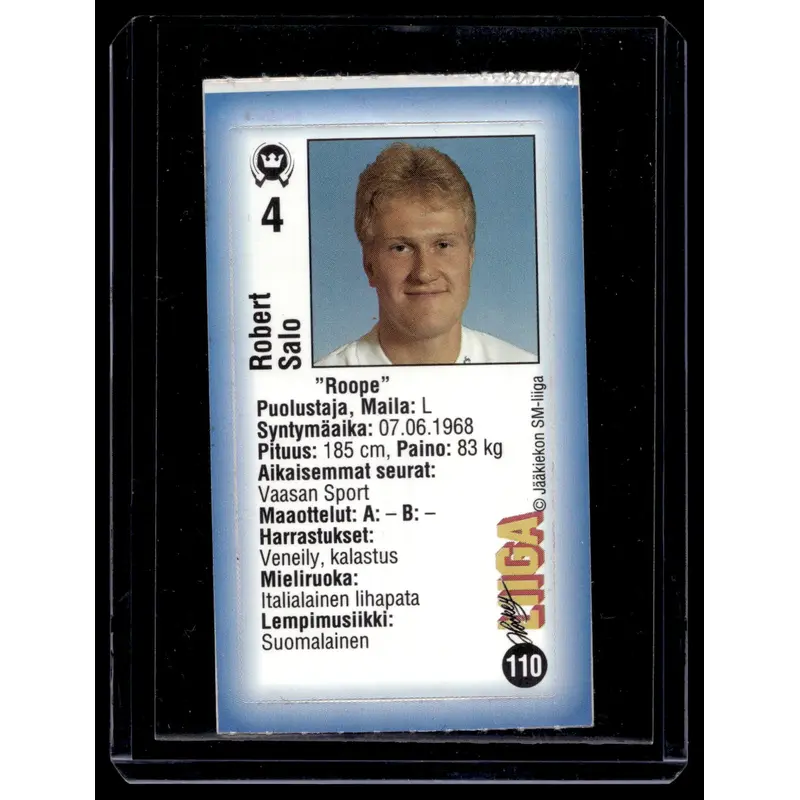 1992-93 JyvsHyv HockeyLiiga - Robert Salo #110