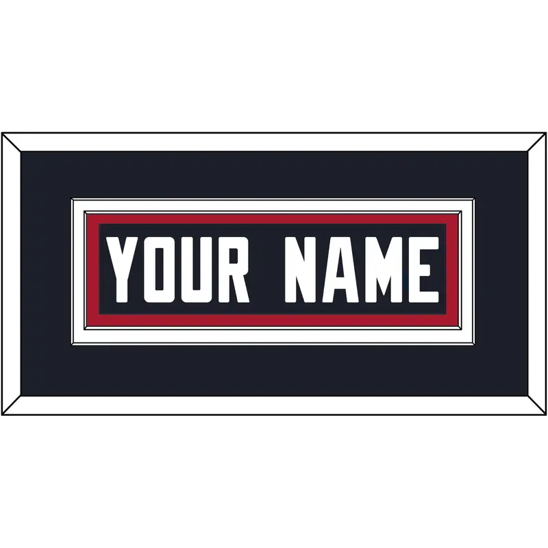 Houston Nameplate - Home Blue (2002-2023) - Double Mat 2