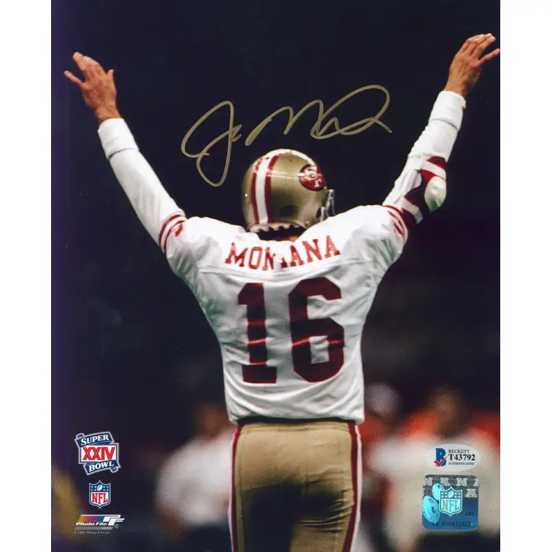 49ers Joe Montana Authentic Signed 8x10 Super Bowl XXIV Photo Autographed BAS