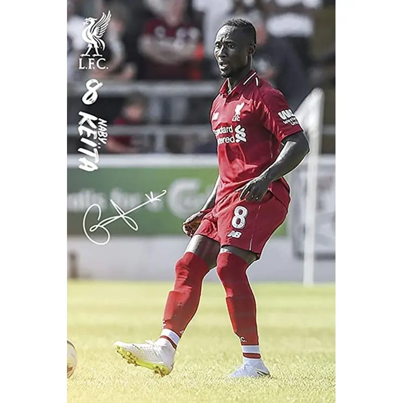 Naby Keita "Superstar" Signature Series Liverpool FC Official EPL Soccer Poster - GB Eye
