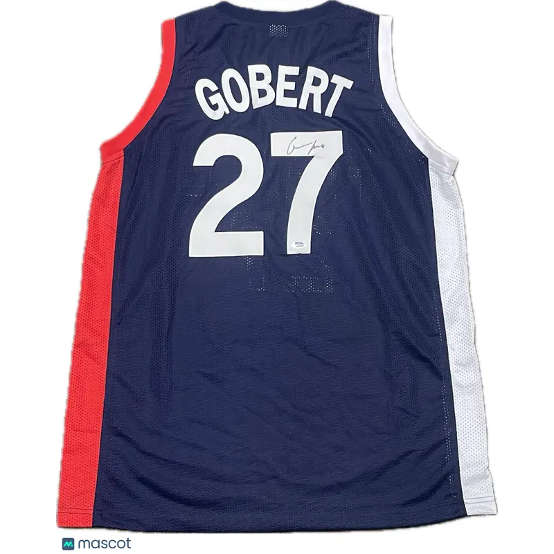 Rudy Gobert Signed Jersey PSA France Autographed