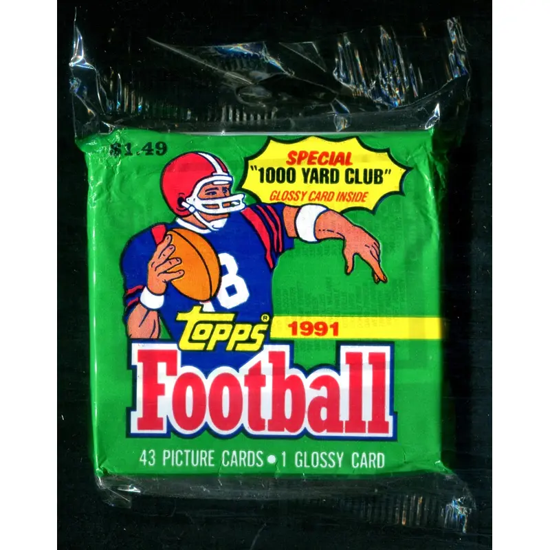 1991 Topps Football Unopened Jumbo Pack (Pre-Priced) (43)