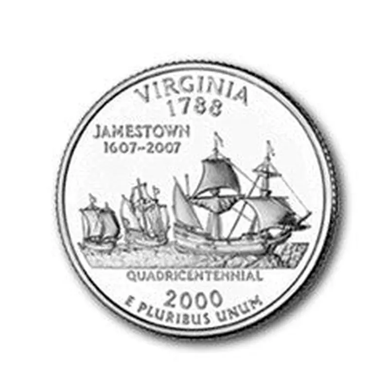 Virginia State Quarter #10 (2000)- D uncirculated - us mint
