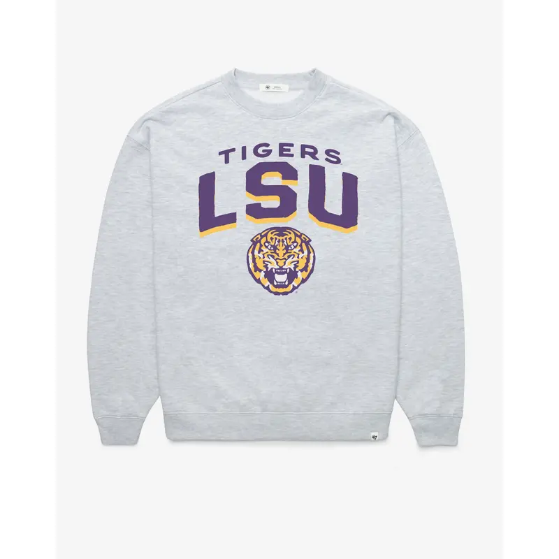 LOUISIANA STATE TIGERS LSU CAMPUS ARCH CLOUD '47 OVERSIZED CREW WOMENS