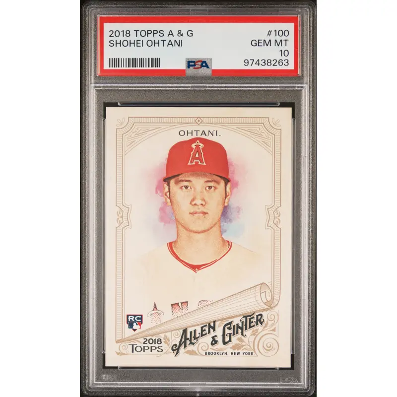 Shohei Ohtani 2018 Topps Allen and Ginter #100 PSA 10 Gem Mint 8263