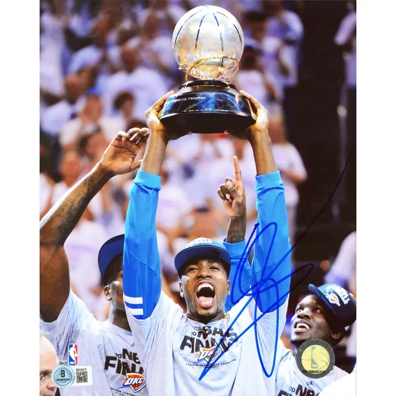 Thunder Serge Ibaka Authentic Signed 8x10 Vertical Photo BAS #BR24975