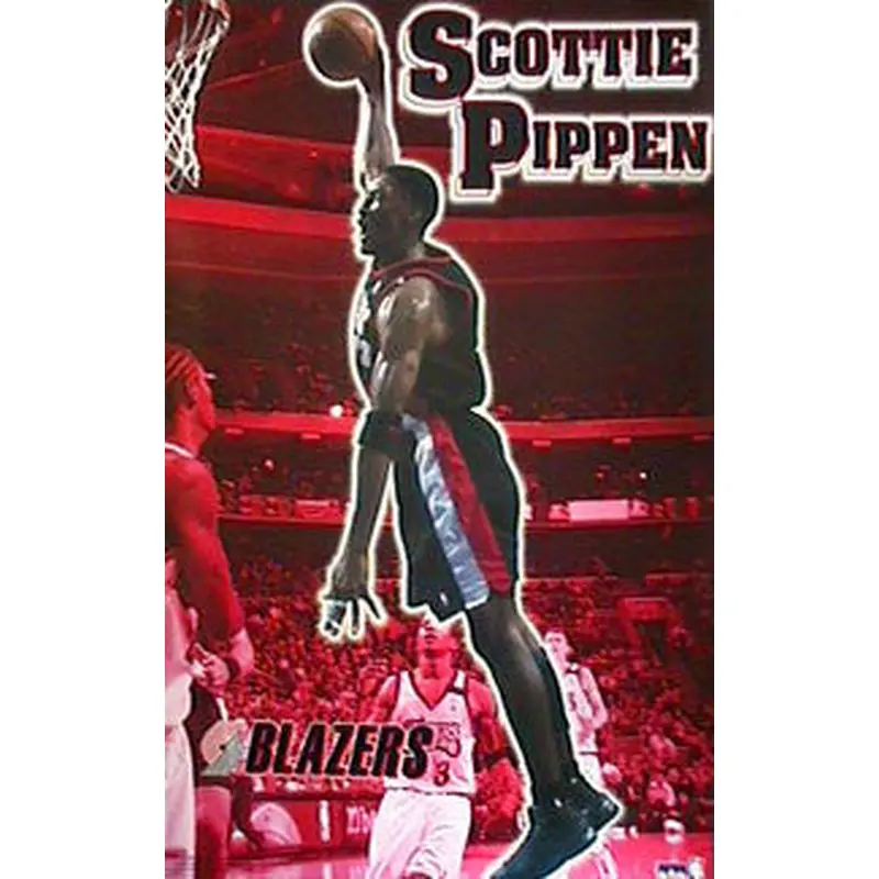 Scottie Pippen "Slam" Portland Trail Blazers Poster - Starline 2000