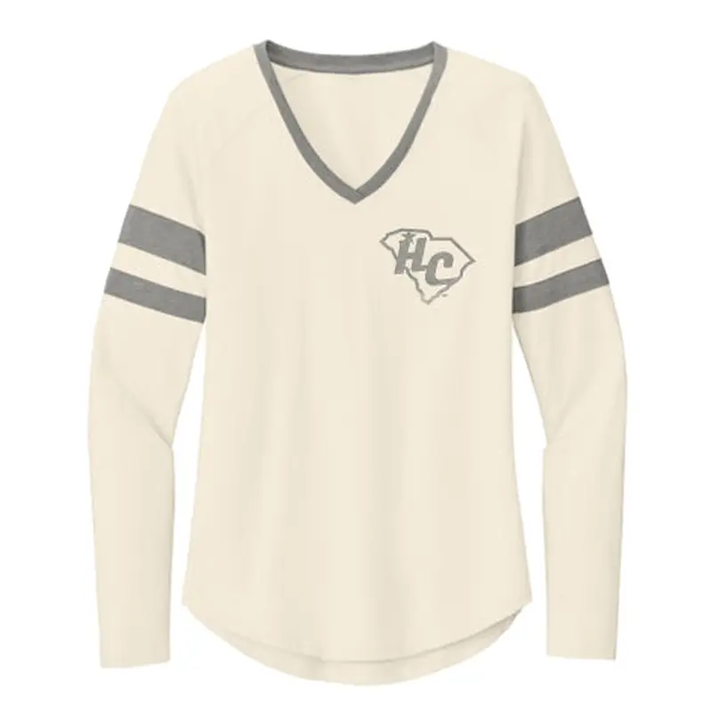 Women's LS Striped Sleeve Tee