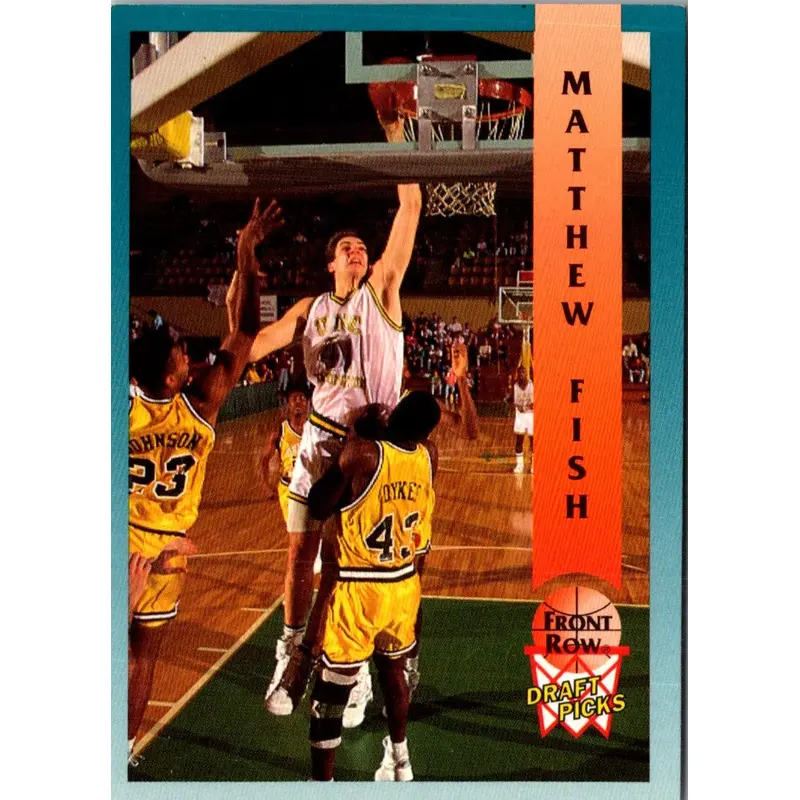 1992 Front Row Draft Picks Gold Matt Fish #84