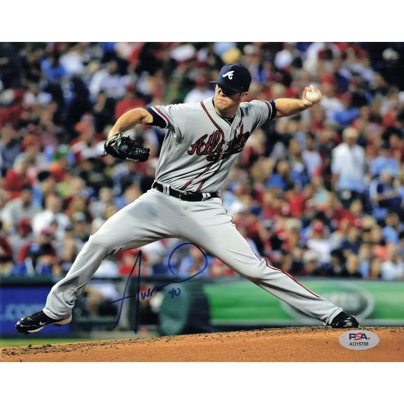 ALEX WOOD signed 8x10 photo PSA/DNA Atlanta Braves Autographed