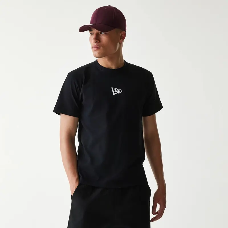 New Era Japan Mini Flag Logo Black T-Shirt