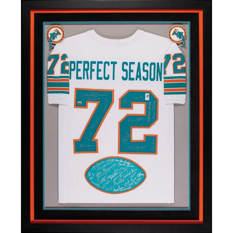 1972 Miami Dolphins Super Bowl Champs Perfect Season Team Signed Jersey Beckett