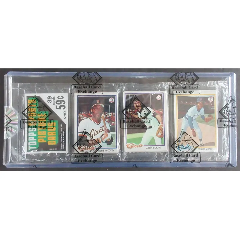 1978 Topps Baseball Unopened Rack Pack (BBCE) (McCovey Top)