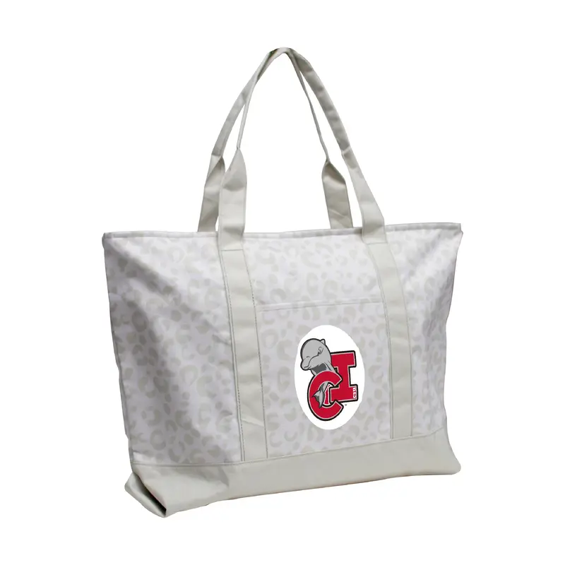 Cal State Channel Island Leopard Pattern Tote