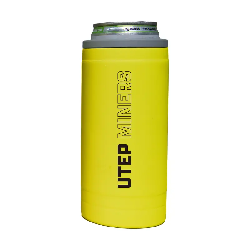 UTEP 12oz Cru Stacked Soft Touch Slim Coolie