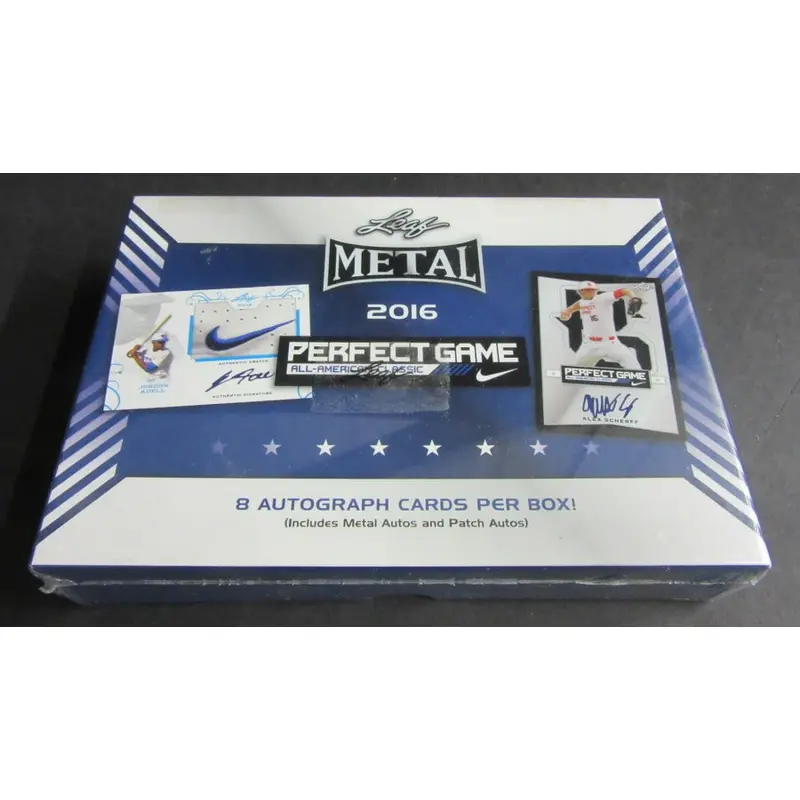 2016 Leaf Metal Perfect Game Baseball Box
