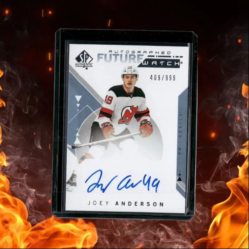 2018-19 SP Authentic Joey Anderson Future Watch Rookie Auto #215
