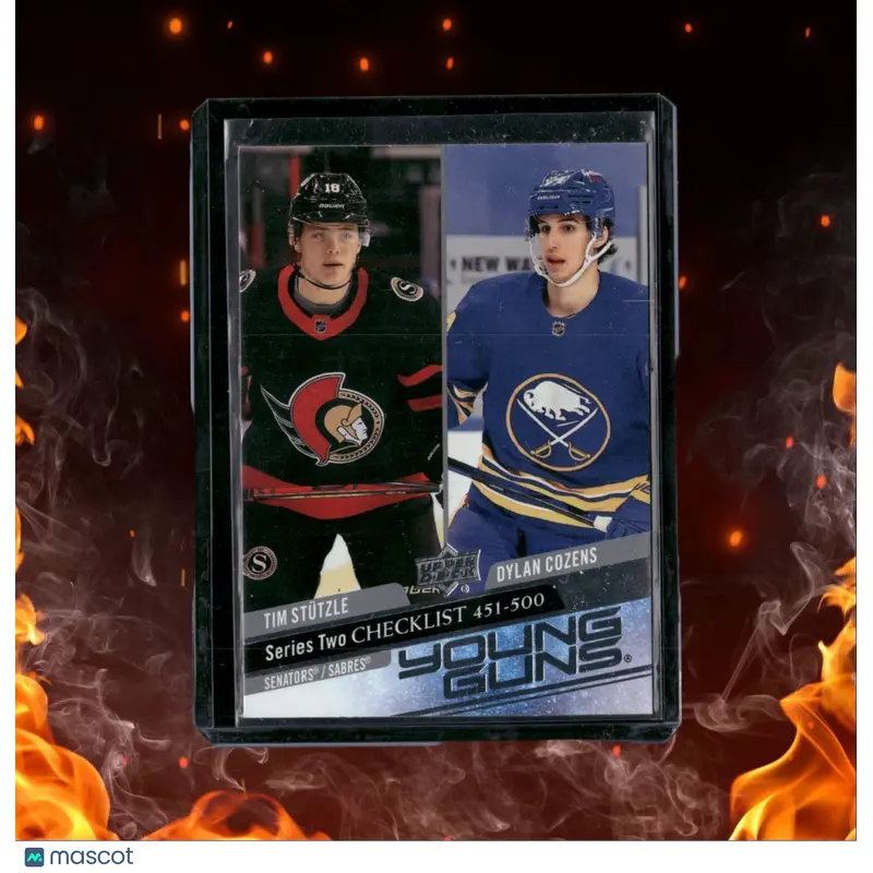 2020-21 Upper Deck Tim Stutzle / Dylan Cozens Young Guns Checklist Rookie #500