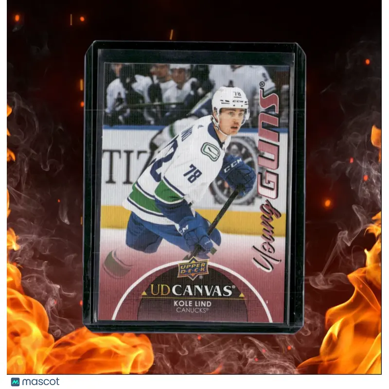 2021-22 Upper Deck Kole Lind Canvas Young Guns Rookie #120