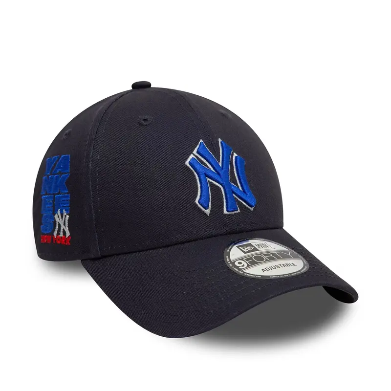 New York Yankees Side Patch Navy 9FORTY Adjustable Cap