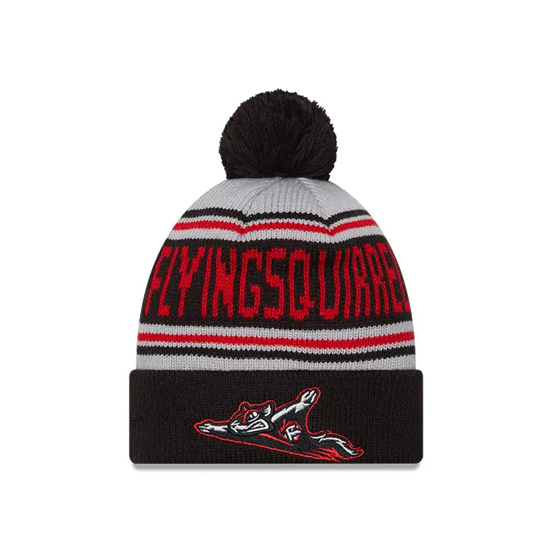 Richmond Flying Squirrels New Era Pom Knit Cap