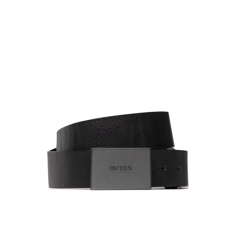 HUGO BOSS MENS BELT BLACK BOSS ICON V, 50476554001