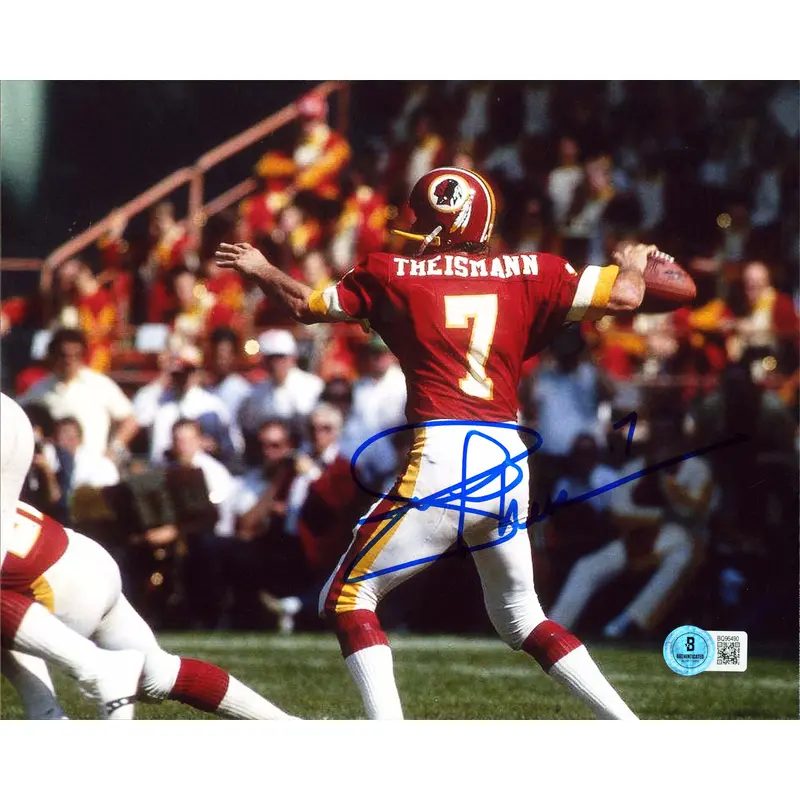 Commanders Joe Theismann Authentic Signed 8x10 Horizontal Photo BAS #BQ96490