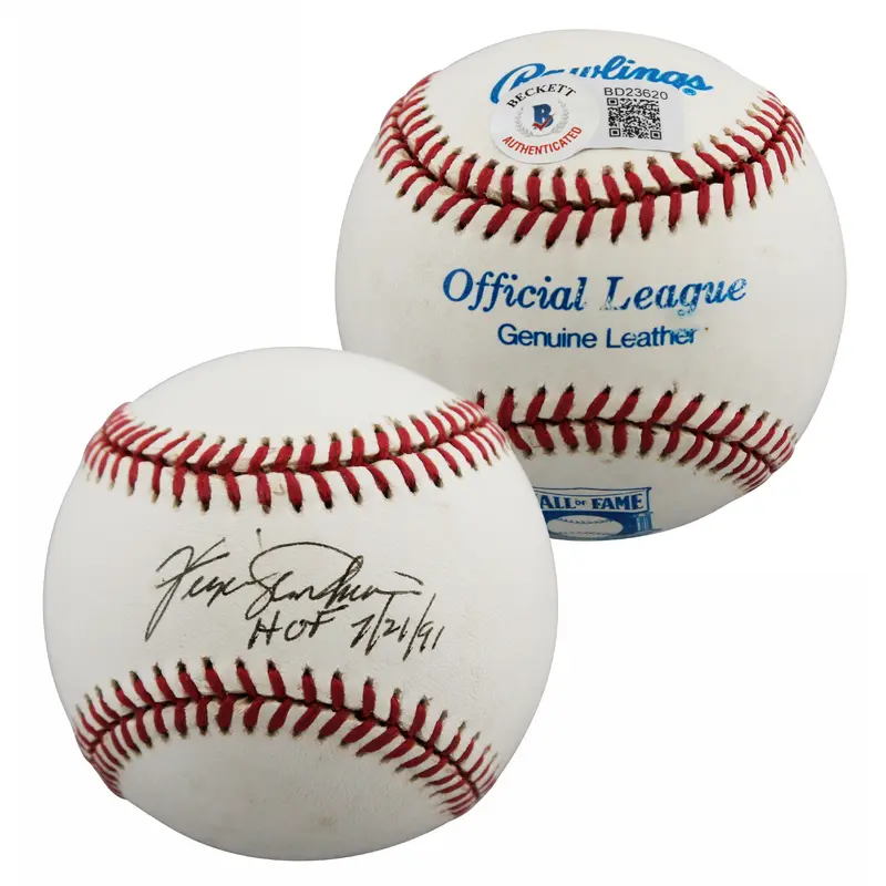 Cubs Fergie Jenkins "HOF 7/21/91" Signed Hall of Fame Baseball BAS Wit #BD23620