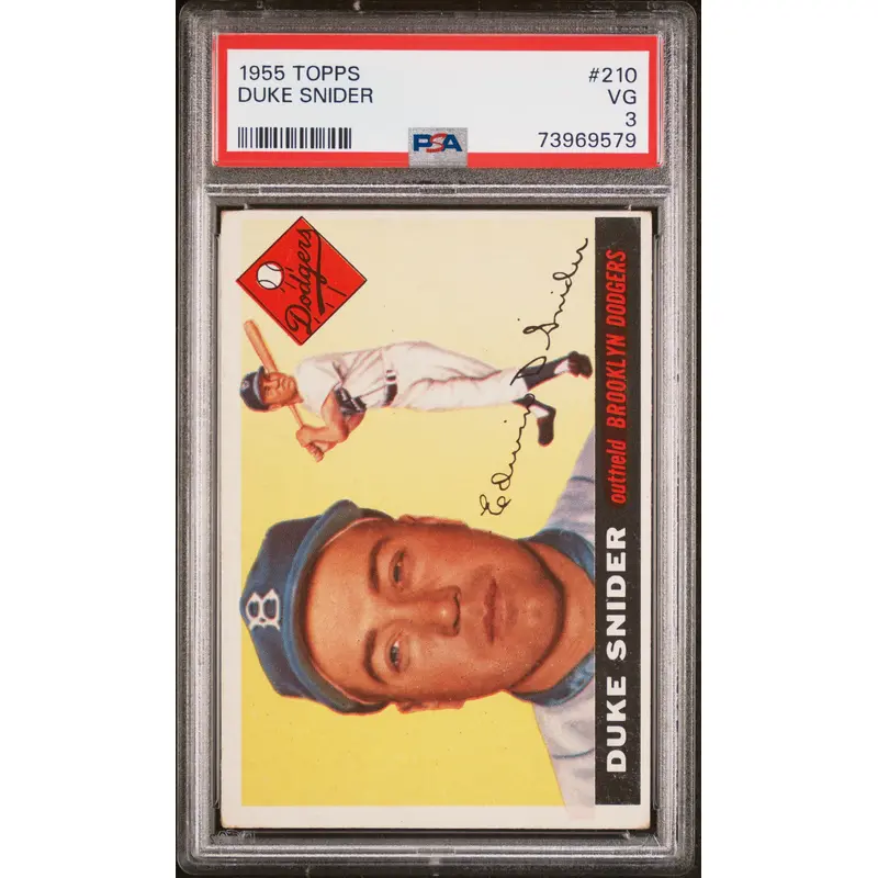 Duke Snider 1955 Topps #210 PSA 3 Very Good